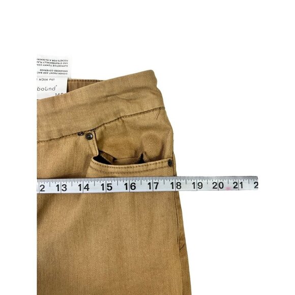 Westbound Women's High Rise Skinny Brown Pants - Picture 5 of 7